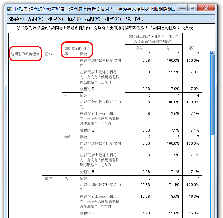 樞紐分析應用