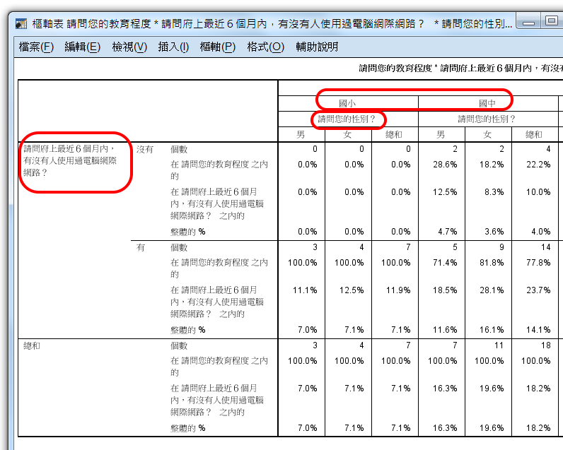 樞紐分析應用