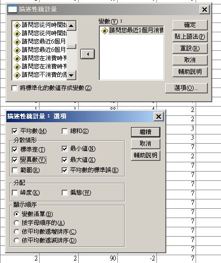 單變項與描述估計分析